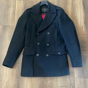 Black Banana Republic Mens Peacoat
